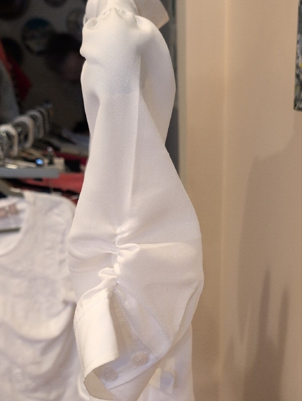 Frame Classic Button Down White Short Sleeve Blouse - Picture 3 of 6